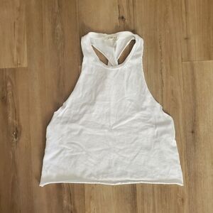 White Sleeveless Top